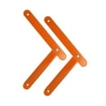 thumbnail image 2 of 2x Charnière d'Échelle en Aluminium Robuste Support en Métal avec Vis Fixes Orange, 2 of 8