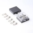 thumbnail image 2 of Juego de 12 extensores de cuello y puños de metal con botones de resorte y hebilla ajustable para camisas y prendas de vestir, 2 of 5