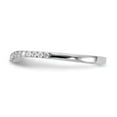 thumbnail image 3 of 14K White Gold Ring Band Wedding Diamond Round , Size 6, 3 of 6