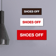 thumbnail image 3 of Basic Shoes Off Sign (Red) - Small, 3 of 5