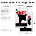 thumbnail image 2 of Karate (2-PACK) 24" x 36" Vinyl Decals | Sign Insert Peel & Stick Decals Stickers Window Signs, 2 of 2