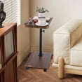 thumbnail image 7 of C Shaped End Table For Couch  Adjustable Height Side With Wheels Tv Trays Sofa Bedroom Living Room Small Spaces, 7 of 7