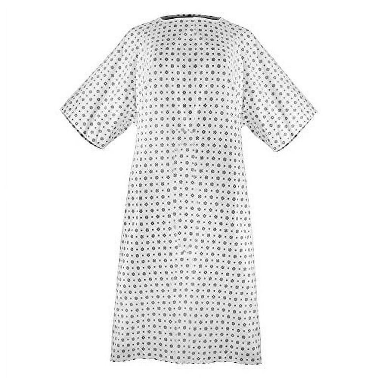 Magnus Care Patient Medical Hospital Gown, Cotton Blend, 46 Long & 66  Wide, 4 Pack 
