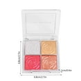 BONINGGG 4 Colors Highlight Eyeshadow 4 In 1 Makeup Candy Makeup Cool