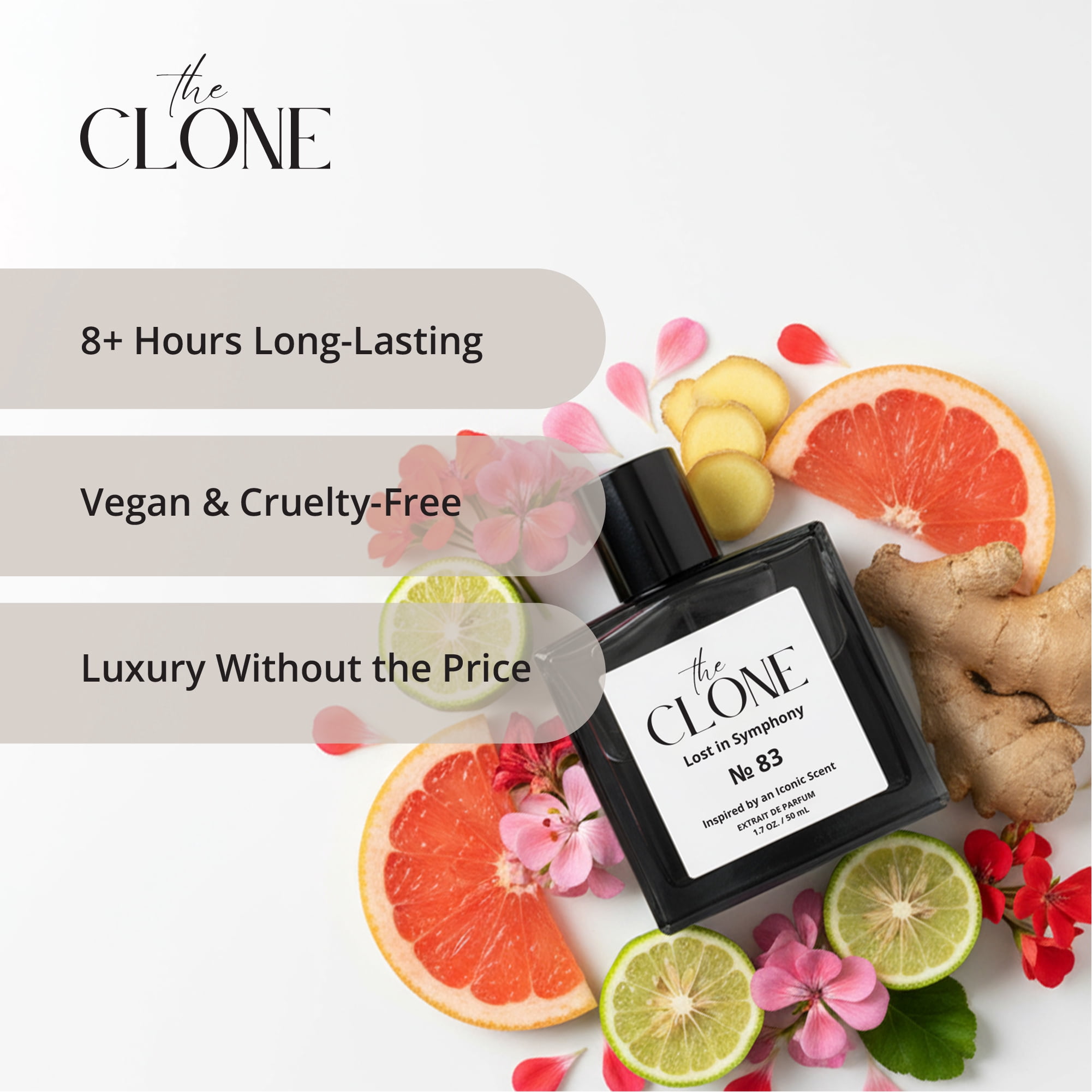 Clone Lost in Symphony No. 83, Inspired by Symphony Perfume For Women Men Unisex, Extrait de Parfum, Fragrance Perfume Spray 1.7 Fl Oz