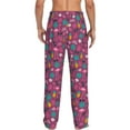 thumbnail image 3 of Uemuo Summer Flamingo Pattern Men's Wide Leg Palazzo Lounge Pants with Pockets Light Weight Loose Comfy Casual Pajama Pants-X-Large, 3 of 9