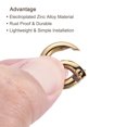 thumbnail image 4 of Unique Bargains Boucle à Ressort Ronde en Alliage de Zinc 18x11x3.5mm, Or Clair 5 Pack, 4 of 5