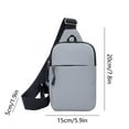 thumbnail image 3 of Latrodar Fashionable Embroidery Diamond Shoulder Crossbody Bag Large Capacity Watertight Backpack With Data Hole Non-Toxic Gray 10x6 Inch Home Stuff, 3 of 5