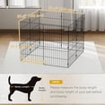 thumbnail image 3 of PawHut Foldable Metal Exercise Dog Playpen, Expandable Pet Fence, 8 Panels, 3 of 10