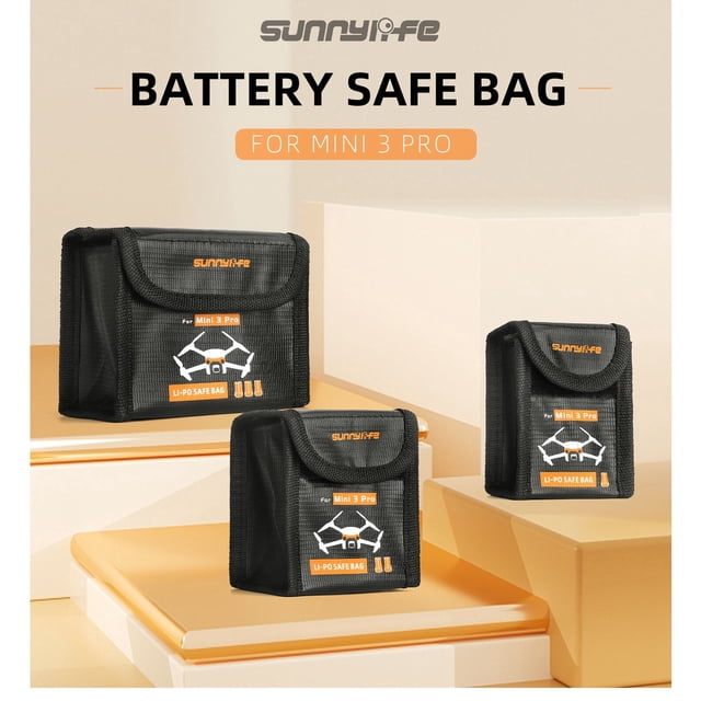 Sac de Sécurité pour Batterie, Accessoire de Protection Li-Po Antidéflagrant pour Drone DJI Mini 3 Pro