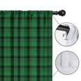 thumbnail image 4 of Blackout Kids Curtains,Green Black Checkerboard Checkered Pattern Childrens Insulated Curtains Set Of 2,Bedroom Essentials,Toddler Room Decor 42"x84", 4 of 5