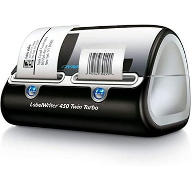 DYMO Label Writer 450 Twin Turbo label printer, 71 Labels Per Minute, Black/Silver (1752266)