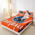 thumbnail image 4 of jejeloiu American Rugby Football Bed Sheets,Teen Ball Game King Sheets For Gamer 4-Piece, 4 of 7