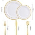 thumbnail image 4 of 125 PCS Thanksgiving Plastic Plates - Fall Plates/Friendsgiving Plates Include 25 Dinner Plates, 25 Salad Plates, 25 Forks, 25 Knives, 25 Spoons for Parties/Thanksgiving, 4 of 17
