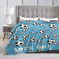thumbnail image 3 of Soccer Blanket Soccer Ball Decor Throw Blanket Football Blanket Gifts for Girls Boys Soccer Lover Winter Bedding Super Warm Soft Plush Lightweight Fleece Flannel Blanket for Kids Men Women 50"X40", 3 of 6