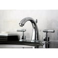 thumbnail image 5 of Kingston Brass Milano Two Handle 8" to 16" Widespread Lavatory Faucet with Brass Pop-up, 5 of 7