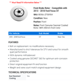 thumbnail image 2 of Front Brake Rotor - Compatible with 2013 - 2018 Ford Focus ST 2014 2015 2016 2017, 2 of 2