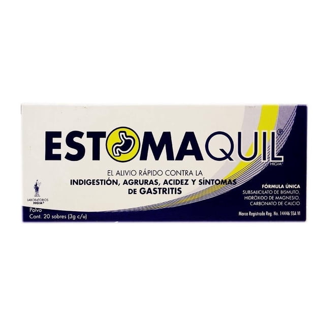 Estomaquil Carbonato de Calcio polvo 20 sobres 3 g c/u