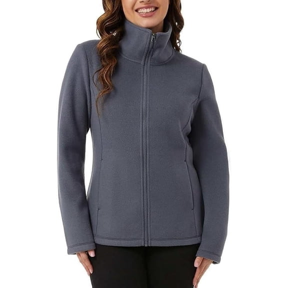 32 Degrees Women's Super Soft Full Zip Jacket Blue XL