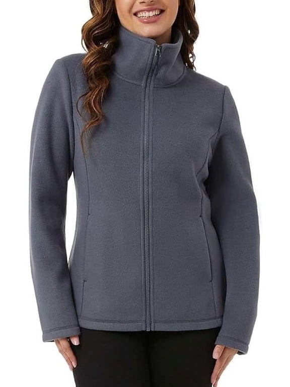 Women's Super Soft Full Zip Jacket Blue XL