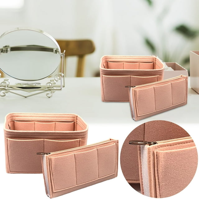 Purse Organizer Insert Felts Makeup Cosmetic Bag In Bag Handbag Tote Organizer Compartment Storage For