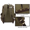 thumbnail image 4 of Jumpingount de lona Reemplazo Multi-bolsillo Doble correa Estilo simple Gran capacidad Viaje Universidad escolar Mochilas Tipo 10, 4 of 6