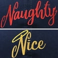 thumbnail image 2 of DALIX Naughty n Nice Christmas Hat Set Womens Matching Embroidered Cap in Navy Blue, 2 of 7