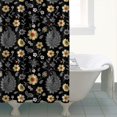 thumbnail image 4 of Pioneer Flower Floral Print Pattern Shower Curtain 72"x84", Bathroom Decorative Shower Curtain Set with 12 Hooks, Waterproof Washable, 4 of 6