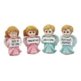 thumbnail image 5 of Ebros "Children Of The Lord" Inspirational Guardian Angel Boys And Girls Statue Set 3.75"Tall Angels Holding Scriptural Faith Confessions Figurine Set of 4, 5 of 5