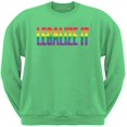 thumbnail image 1 of Legalize It Gay Rights Pride Irish Green Adult Sweatshirt, 1 of 1