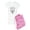 With Pink Camo Pant, variant on - J.F.K. Women's Light Pajamas - Women's Short Sleeve Print T-Shirt and Pants Light Cotton Pajama Set
