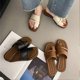 thumbnail image 2 of Minimalist Roman Flat Sandals Womens Summer Sandal Slip-On Shoes Versatile Casual Slippers Vacation Beach Wear, 2 of 4