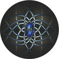 thumbnail image 1 of Ahgly Company Machine Washable Indoor Round Transitional Grey Gray Area Rugs, 3' Round, 1 of 7