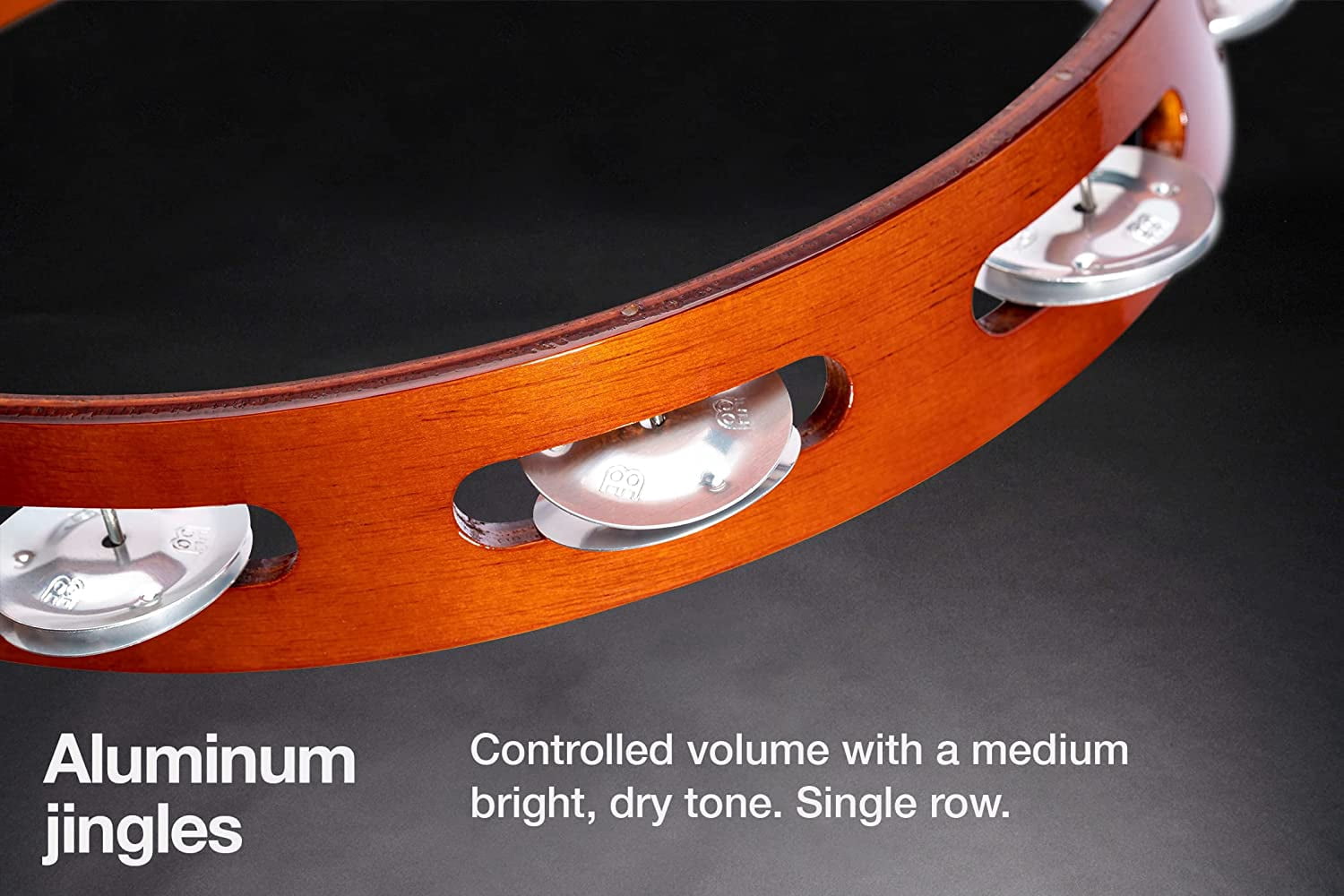 Meinl Percussion Traditional Wood Tambourine, Aluminum Jingles