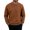 Coffee, variant on Men's Full Diamond Quilted Crew Neck Sweatshirts Long Sleeve Ribbed Collar Cuff Hem Relaxed Fit Daily Warm Casual Pullover