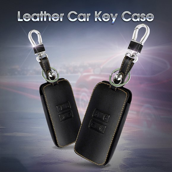 Zeus Genuine Leather Car Remote Key Cover Case Protector for Renault Kadjar 2016