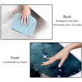 thumbnail image 4 of Shepherd Dog Large Canvas Picnic Blanket Waterproof Backing, Portable Foldable Beach Mat, Outdoor Camping Rug with Handles and Durable Material, Family Size 79" x 79" Gray Stripe Pattern, 4 of 6