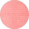 thumbnail image 1 of Ahgly Company Machine Washable Indoor Round Solid Red Modern Area Rugs, 7' Round, 1 of 4