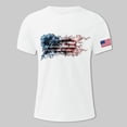 thumbnail image 6 of UngA USA 250th Anniversary T Shirt, Mens American Flag Shirt 4th of July T-Shirt USA Flag 1776 Patriotic Graphic Tee Short Sleeve Memorial Day Tops (White,M), 6 of 7