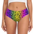thumbnail image 1 of Balery Animal Paw Rainbow Ropa Interior de Algodón para Mujer con Dibujo – Braguitas Cómodas y Elásticas, Estilo Clásico-X-Small, 1 of 6