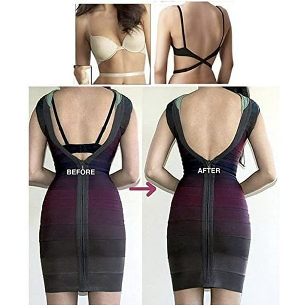 3 Pieces Women's Low Back Bra Converter for Party Backless Dresses