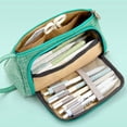 thumbnail image 2 of Estuche para lápices de gran capacidad, estuche para útiles escolares, estuche para bolígrafos, papelería sencilla, organizador de oficina universitaria para niñas y adultos, 2 of 3