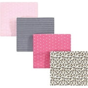 Hudson Baby Unisex Baby Cotton Flannel Receiving Blankets, Leopard, One Size