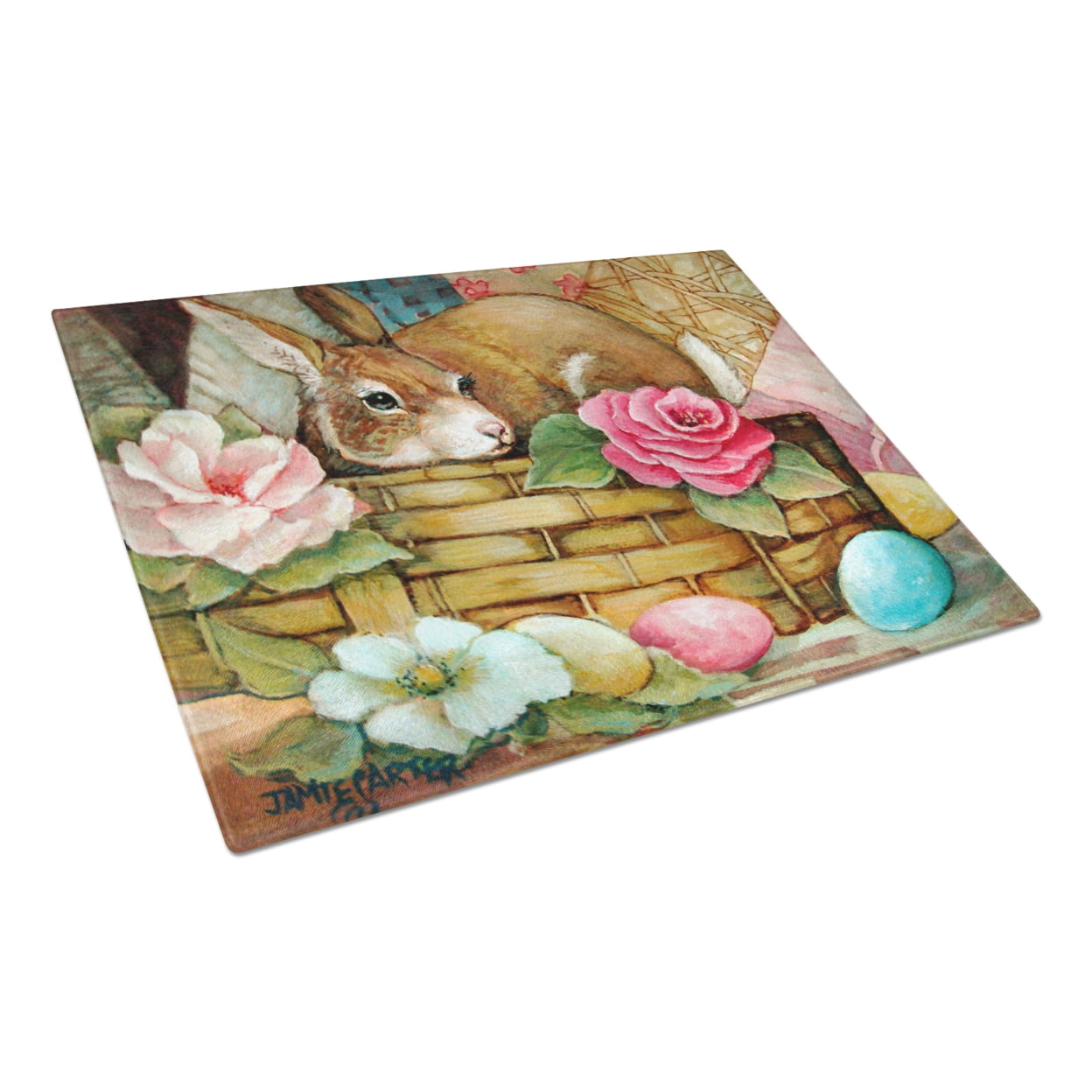 Carolines Treasures PJC1063LCB A Touch of Color Rabbit Easter Glass