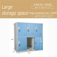 thumbnail image 2 of MECOLOR Employee and gym Storage Small Metal Storage Cabinet with Lock for bag show file and Cloth and self Belonging Storage, 2 of 12