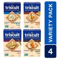 thumbnail image 4 of Triscuit Whole Grain Wheat Crackers 4 Flavor Variety Pack, Bulk Snack Crackers, 4 Boxes, 4 of 12