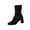 Black, variant on Ankle Boots for Women Chunky Block Heel Boot Stretchy Breathable Knit Sock Booties for Fall Slip On Comfortable Winter Bootie 2026 Trendy