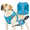 Sky Blue, variant on Magshion No Pull Dog Harness with Leash, No Choke Reflective Pet Vest Adjustable Breathable Mesh Harnesses Dogs Walking, Sky Blue XL