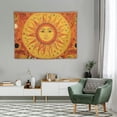 thumbnail image 2 of ONETECH  Burning Sun Tapestry Flower Vines Tapestries Vintage Floral Tapestry Mystic Tapestry Hippie Tapestry Wall Hanging for Room, 2 of 7