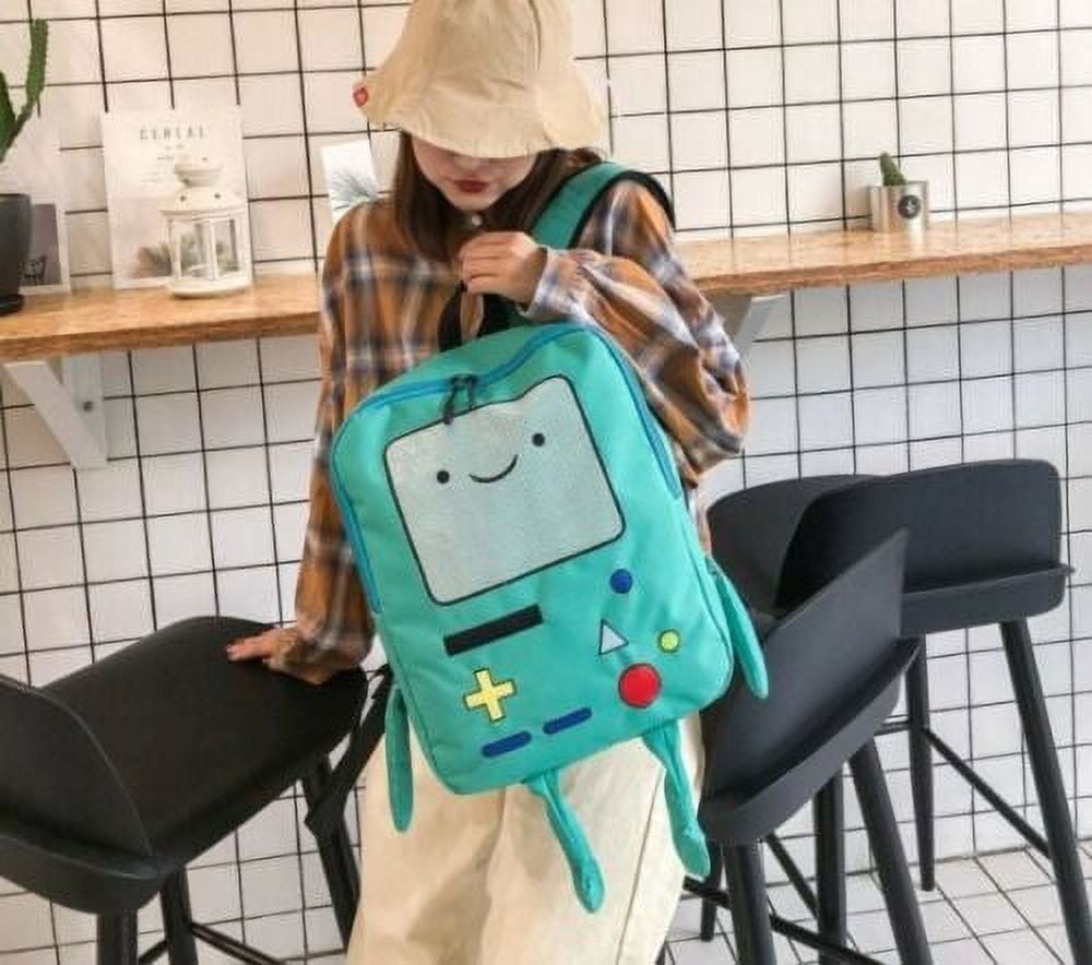Canvas Backpack Anime Adventure Time Beemo BMO Kawaii Book Bag Backpack